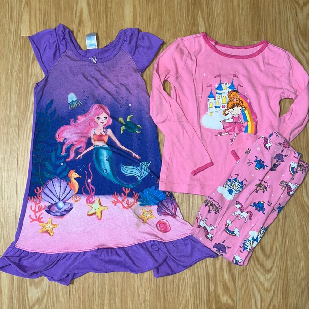 Lot of 2 Children’s Place PJs/Nightgown, Size 6